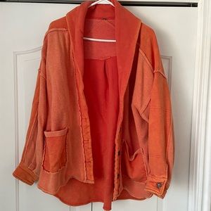 Free People Orange Shacket - image 1